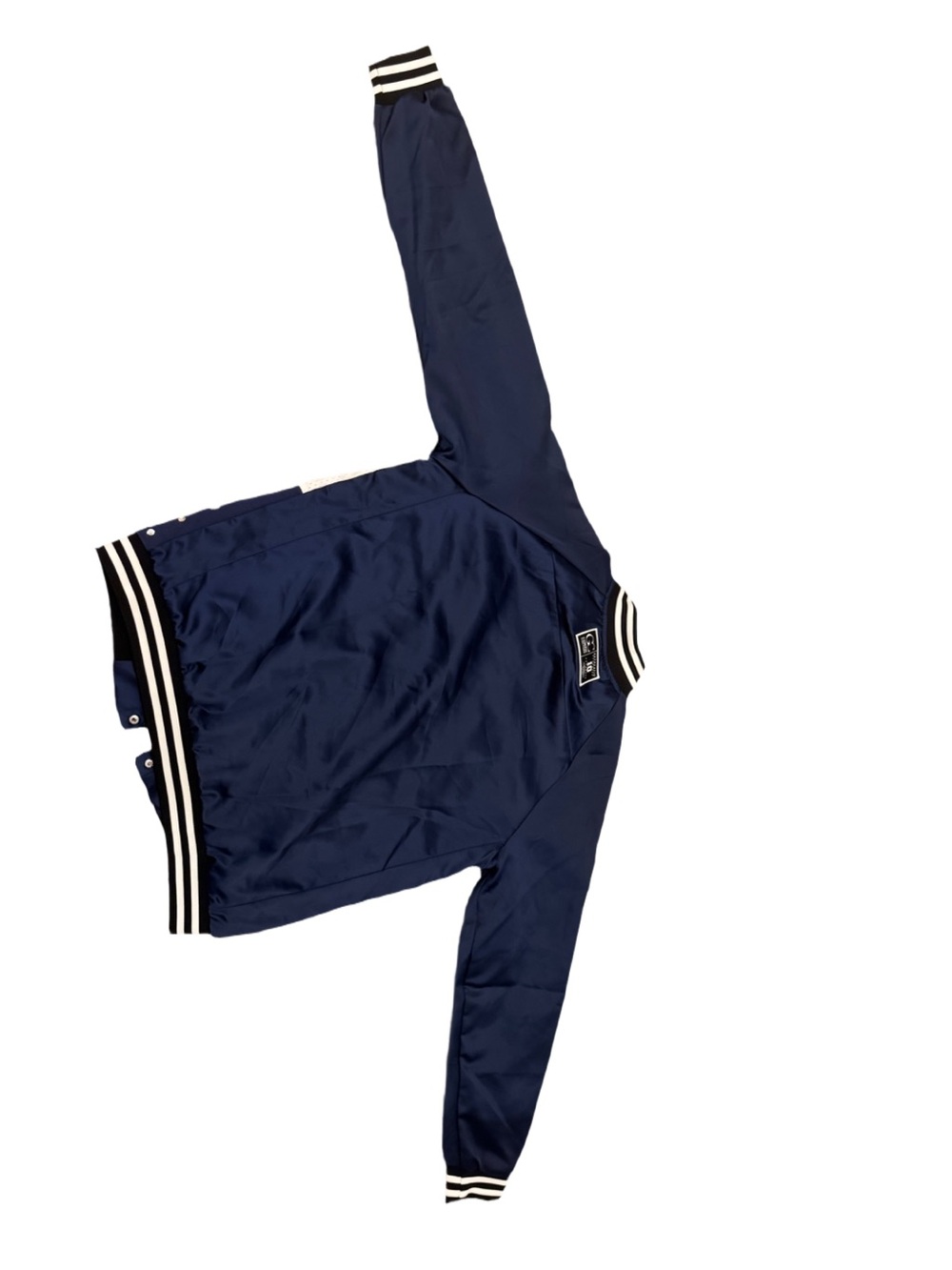 Michigan Wolverines Navy and White Varsity Jacket - Picture 3 of 7